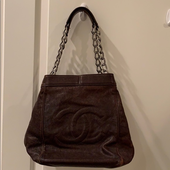 CHANEL Handbags - Brown Chanel Bucket Bag!